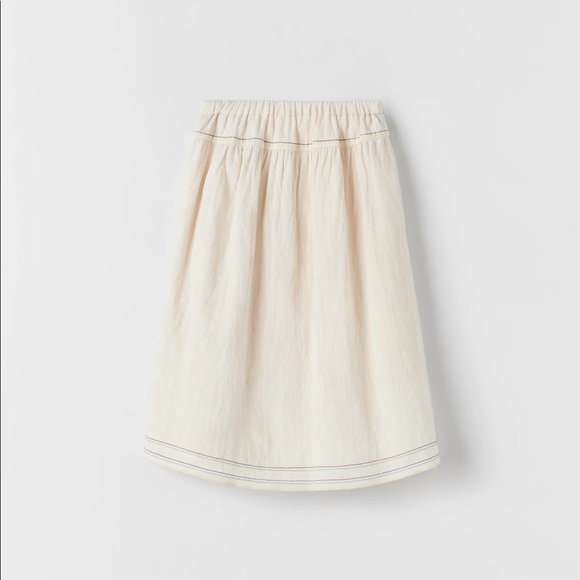 Zara Girls Pareo Midi Skirt - Picture 2 of 9